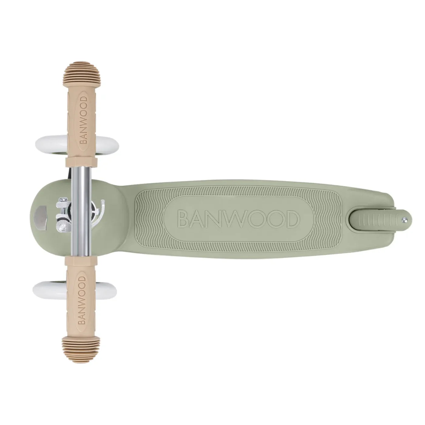 Trotinetă ECO - 3 roți, înălțime reglabilă - Olive - BANWOOD
