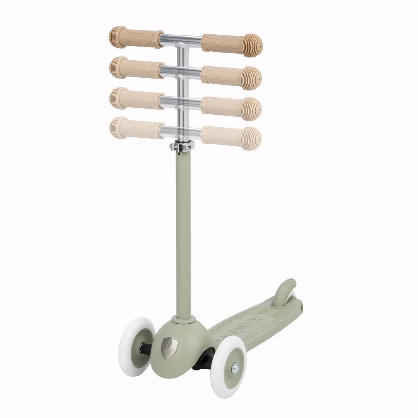 Trotinetă ECO - 3 roți, înălțime reglabilă - Olive - BANWOOD
