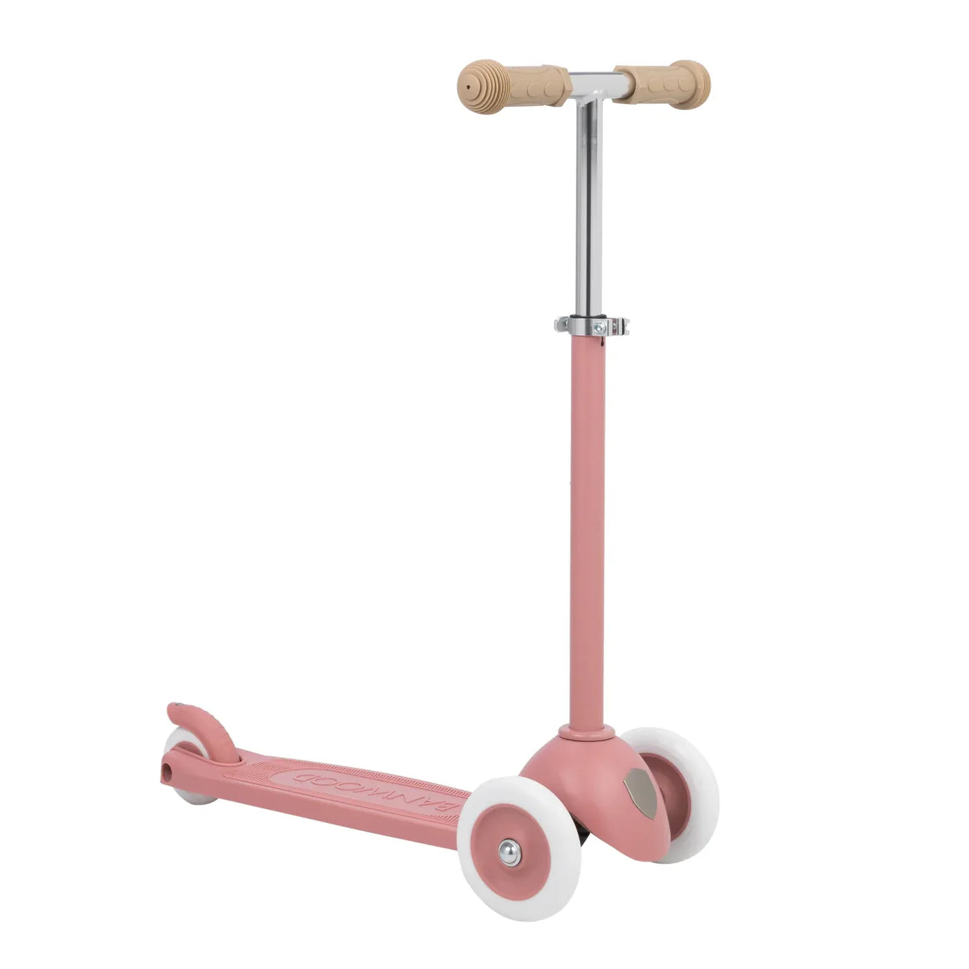 Trotinetă ECO - 3 roți, înălțime reglabilă - Raspberry - BANWOOD