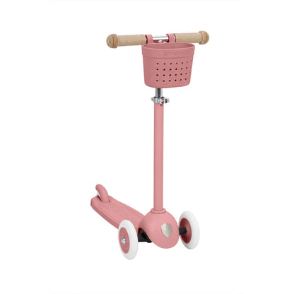 Trotinetă ECO - 3 roți, înălțime reglabilă - Raspberry - BANWOOD
