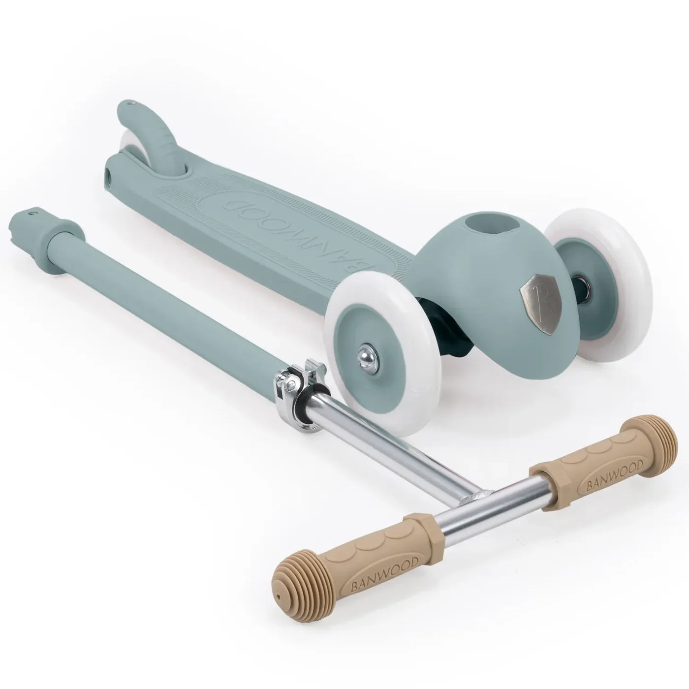 Trotinetă ECO - 3 roți, înălțime reglabilă - Teal - BANWOOD
