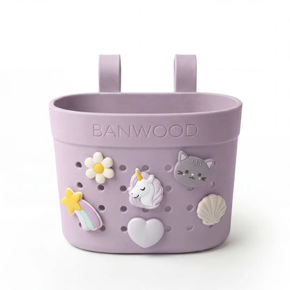 Coșuleț ECO pentru trotinetă, Pin &amp; Ride - Lavender - BANWOOD