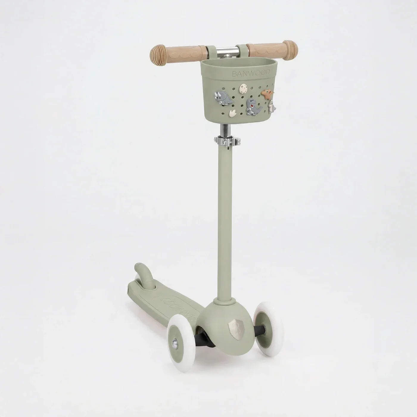 Coșuleț ECO pentru trotinetă, Pin &amp; Ride - Olive - BANWOOD