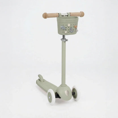Coșuleț ECO pentru trotinetă, Pin &amp; Ride - Olive - BANWOOD