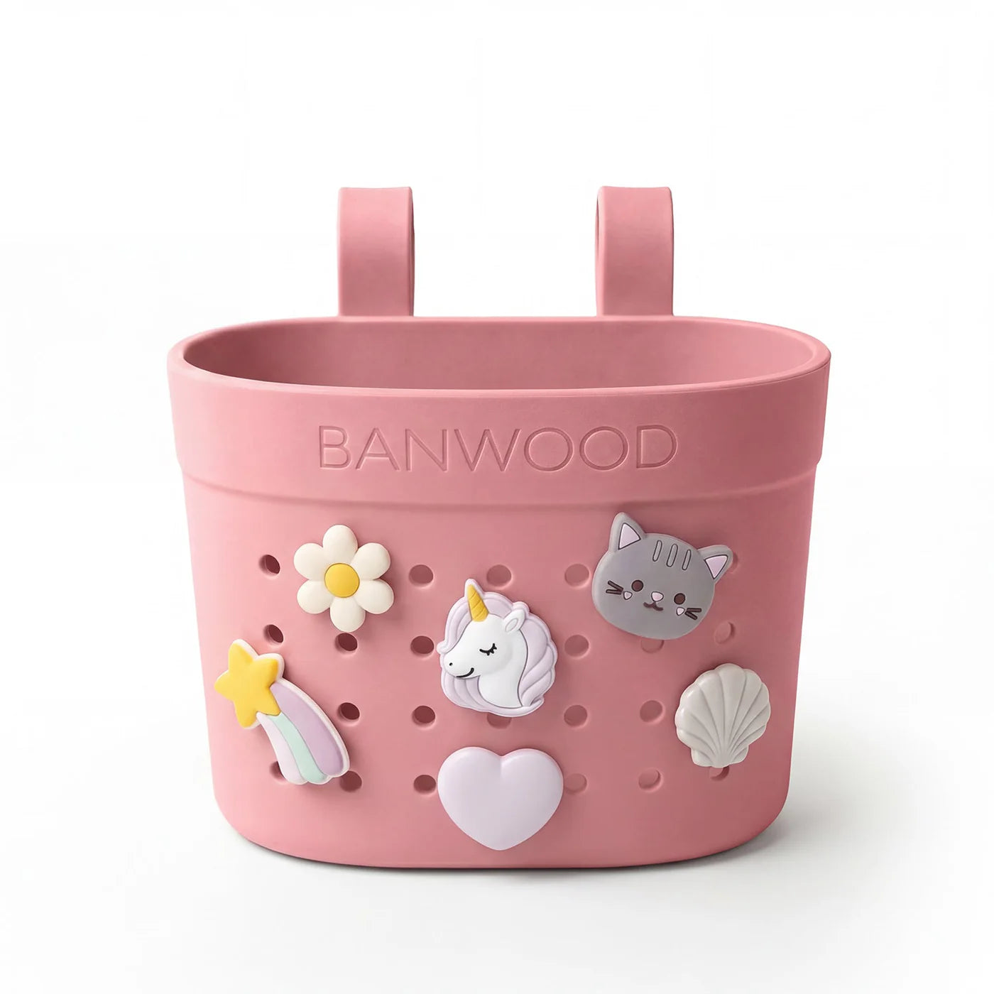 Coșuleț ECO pentru trotinetă, Pin &amp; Ride - Raspberry - BANWOOD