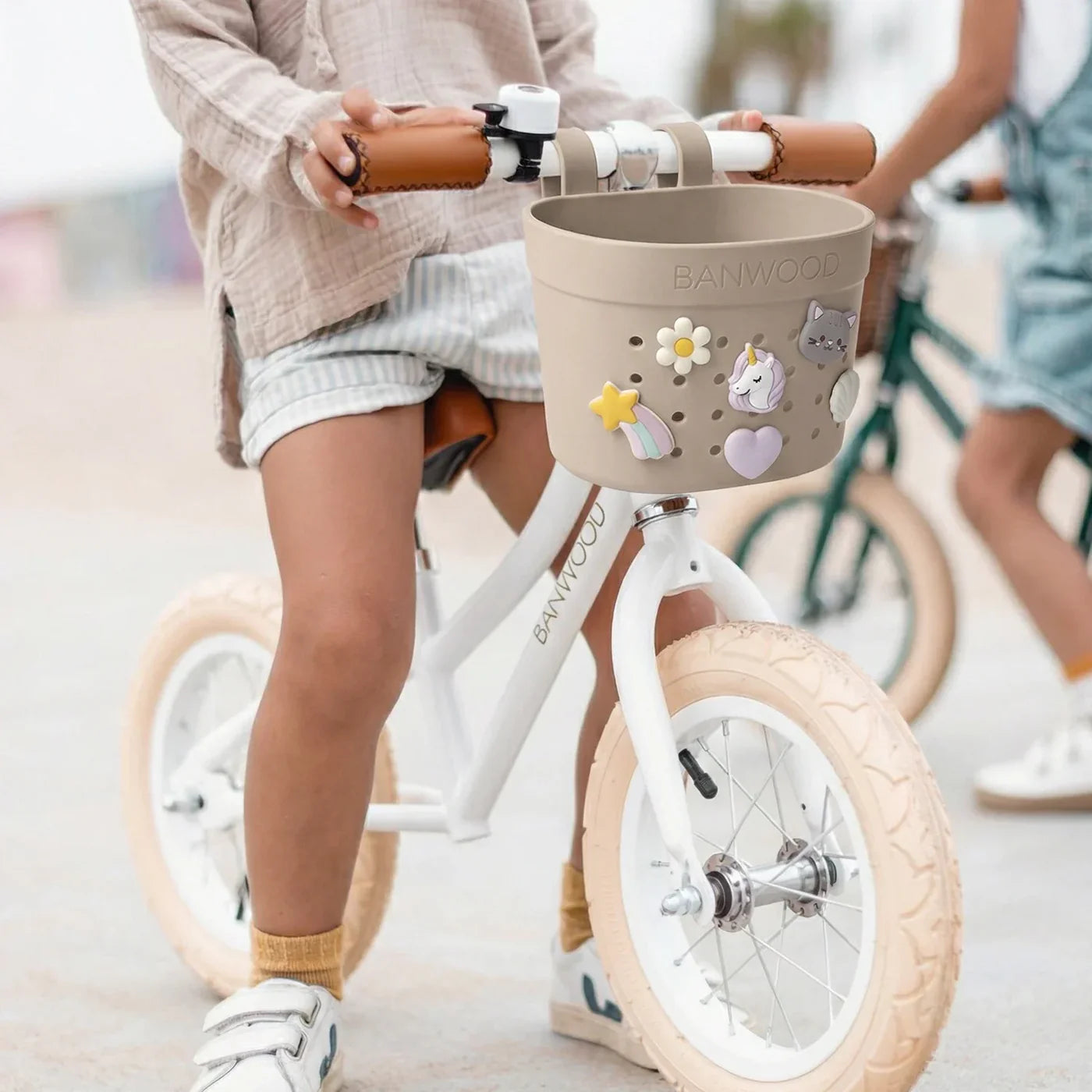Coșuleț ECO pentru trotinetă, Pin &amp; Ride - Sand - BANWOOD