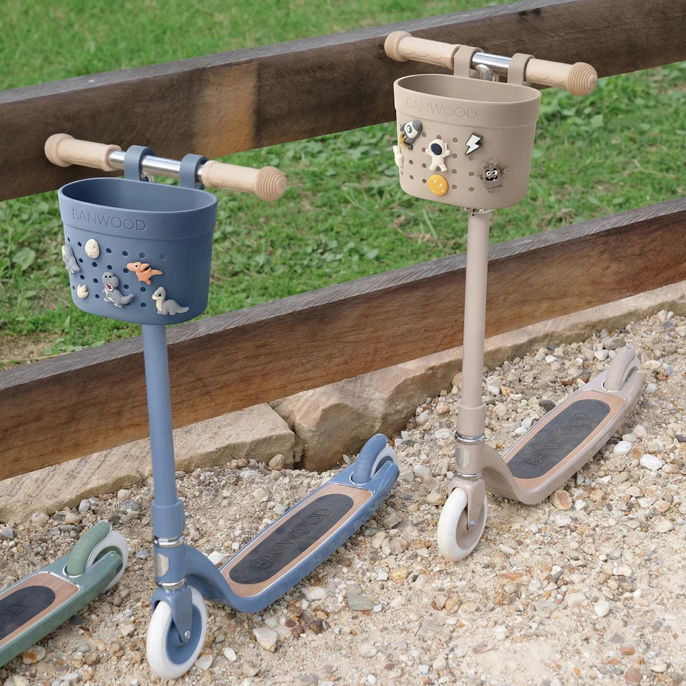 Coșuleț ECO pentru trotinetă, Pin &amp; Ride - Sand - BANWOOD