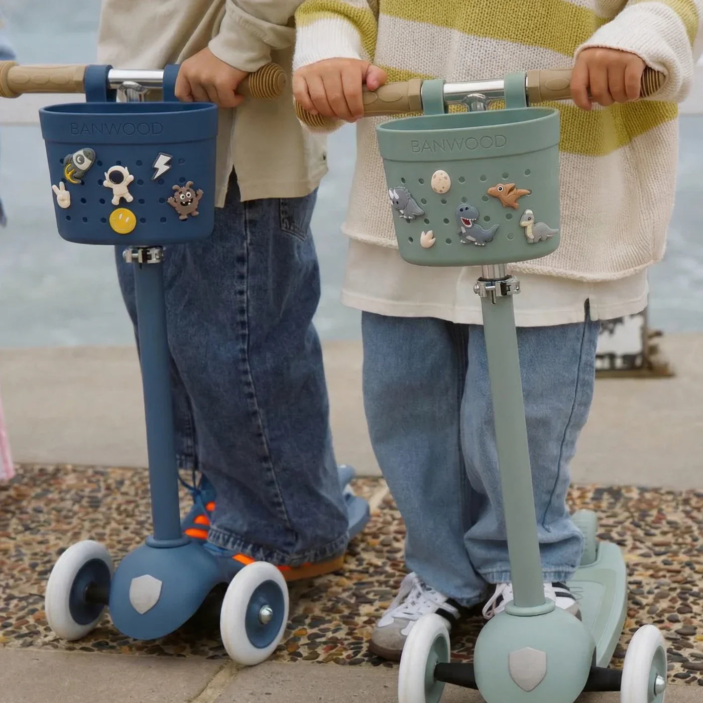 Coșuleț ECO pentru trotinetă, Pin &amp; Ride - Teal - BANWOOD
