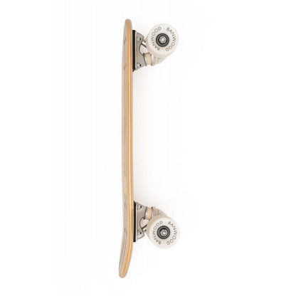 Skateboard din lemn, roți soft - Green - BANWOOD
