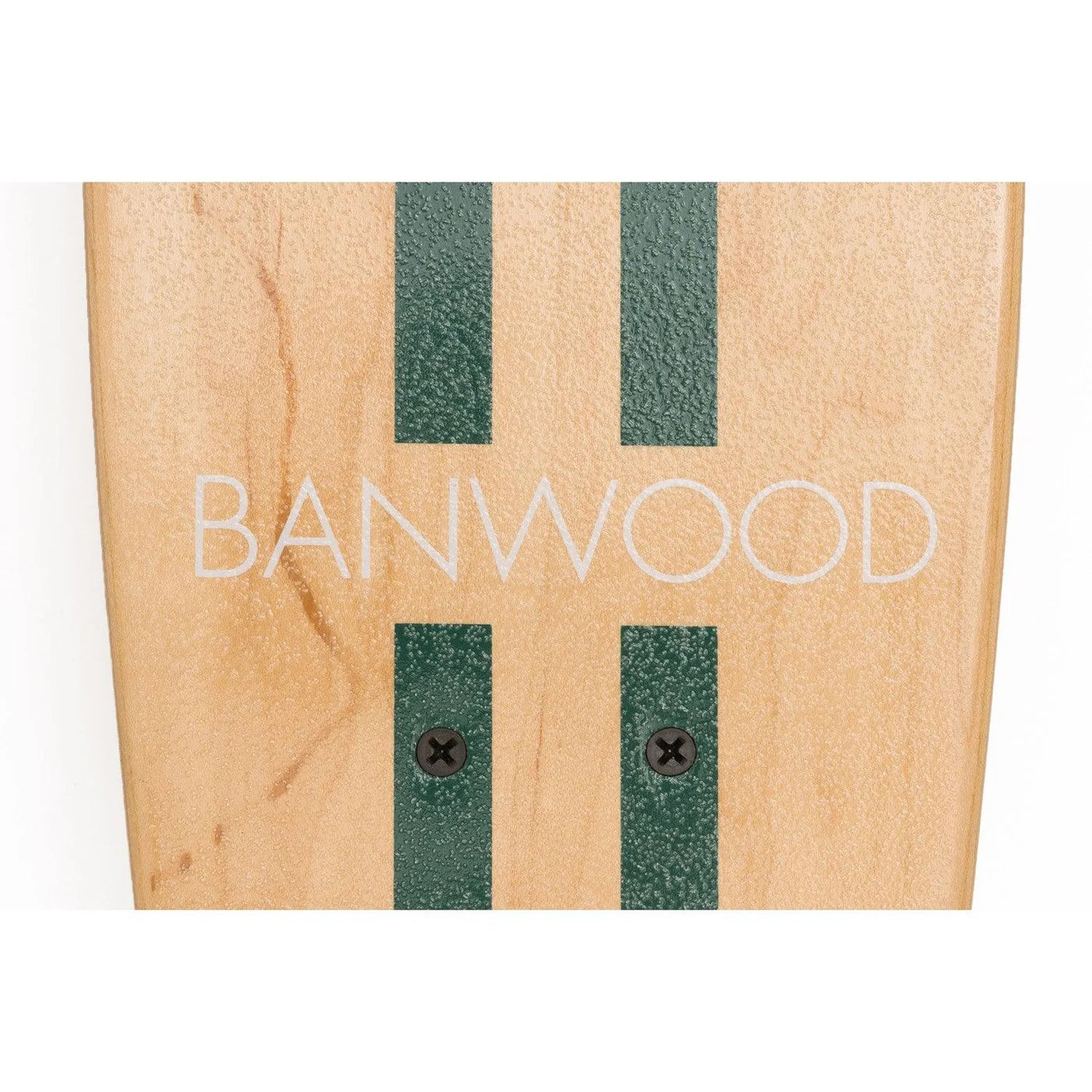 Skateboard din lemn, roți soft - Green - BANWOOD
