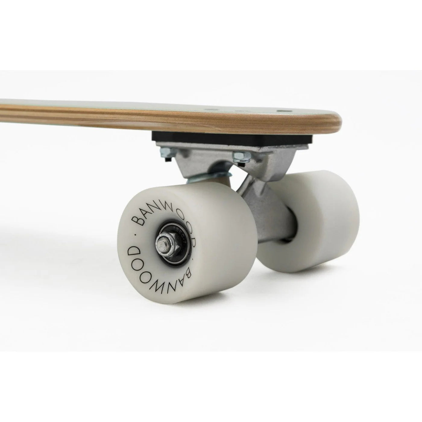 Skateboard din lemn, roți soft - Mint - BANWOOD