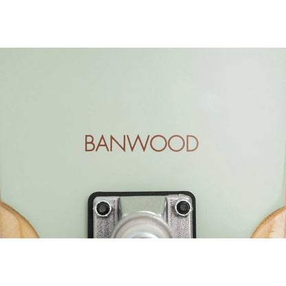 Skateboard din lemn, roți soft - Mint - BANWOOD