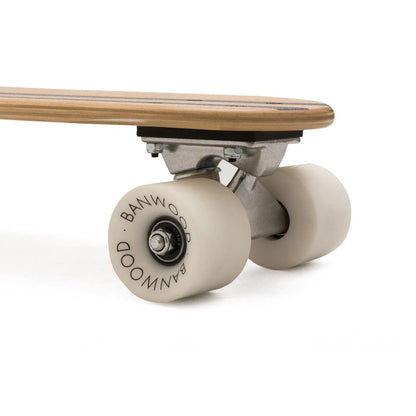 Skateboard din lemn, roți soft - Navy - BANWOOD