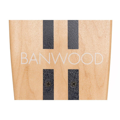 Skateboard din lemn, roți soft - Navy - BANWOOD