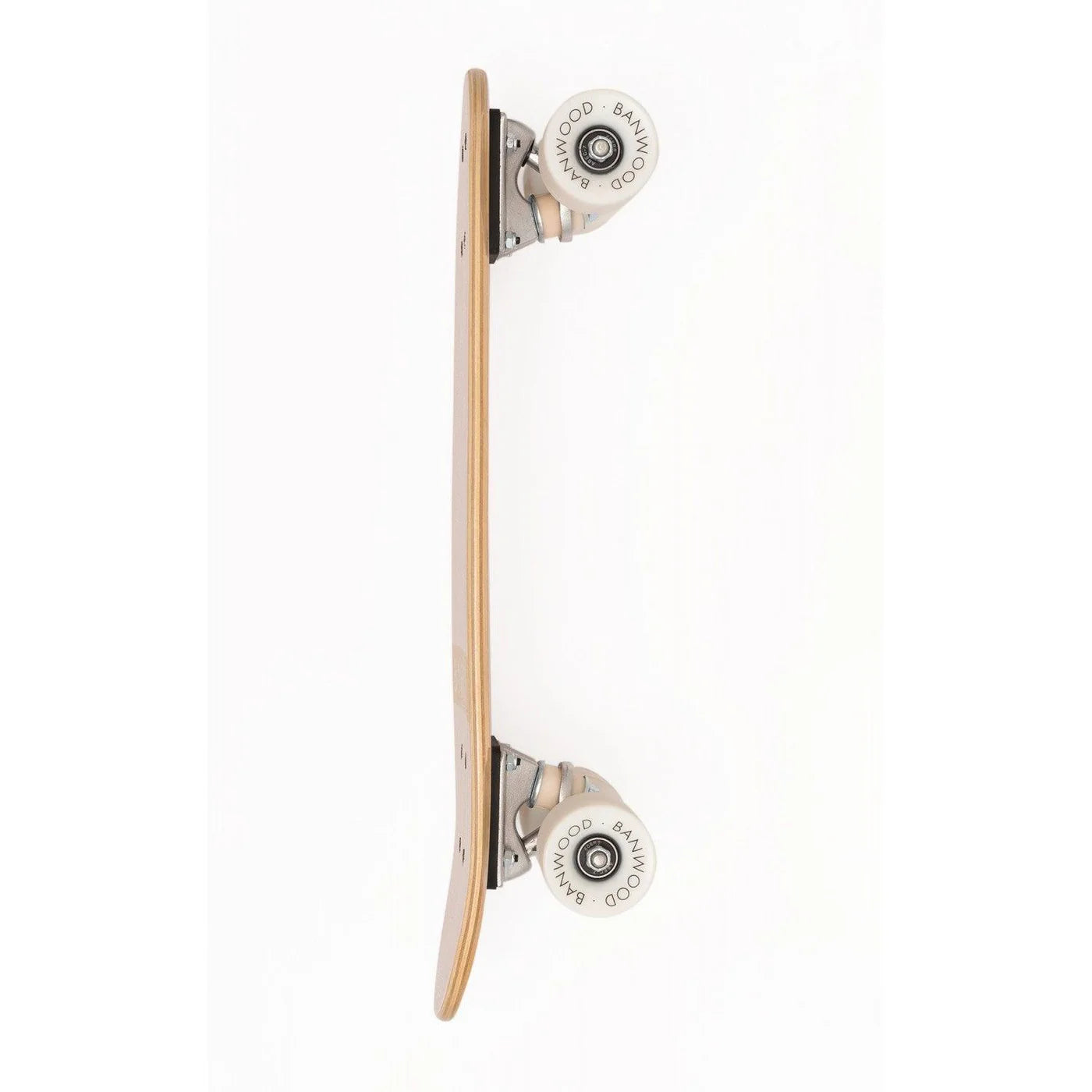 Skateboard din lemn, roți soft - Pink - BANWOOD
