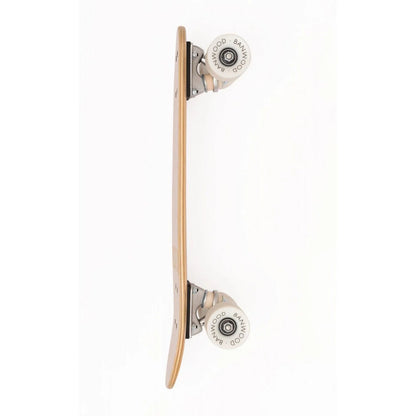 Skateboard din lemn, roți soft - Pink - BANWOOD
