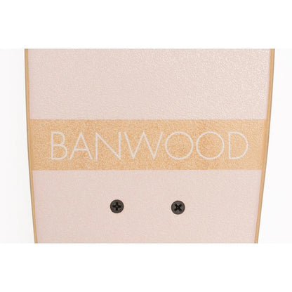 Skateboard din lemn, roți soft - Pink - BANWOOD