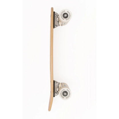 Skateboard din lemn, roți soft - Red - BANWOOD