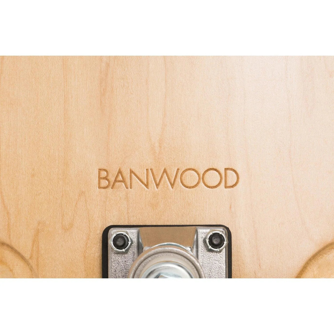 Skateboard din lemn, roți soft - Red - BANWOOD