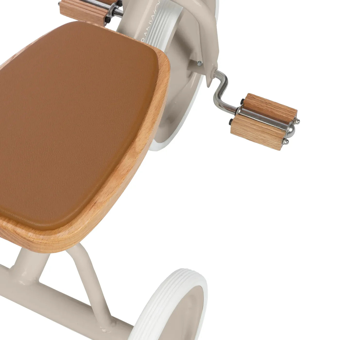 Tricicletă Vintage cu pedale, ghidon reglabil - Beige - BANWOOD