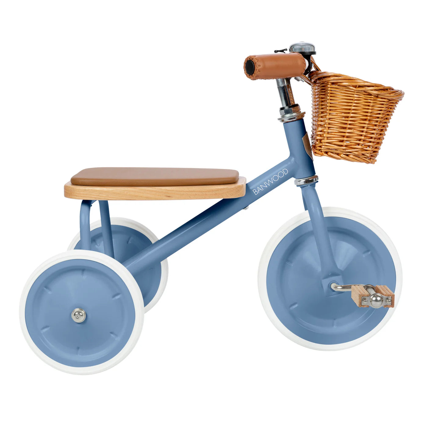 Tricicletă Vintage cu pedale, ghidon reglabil - Blue - BANWOOD