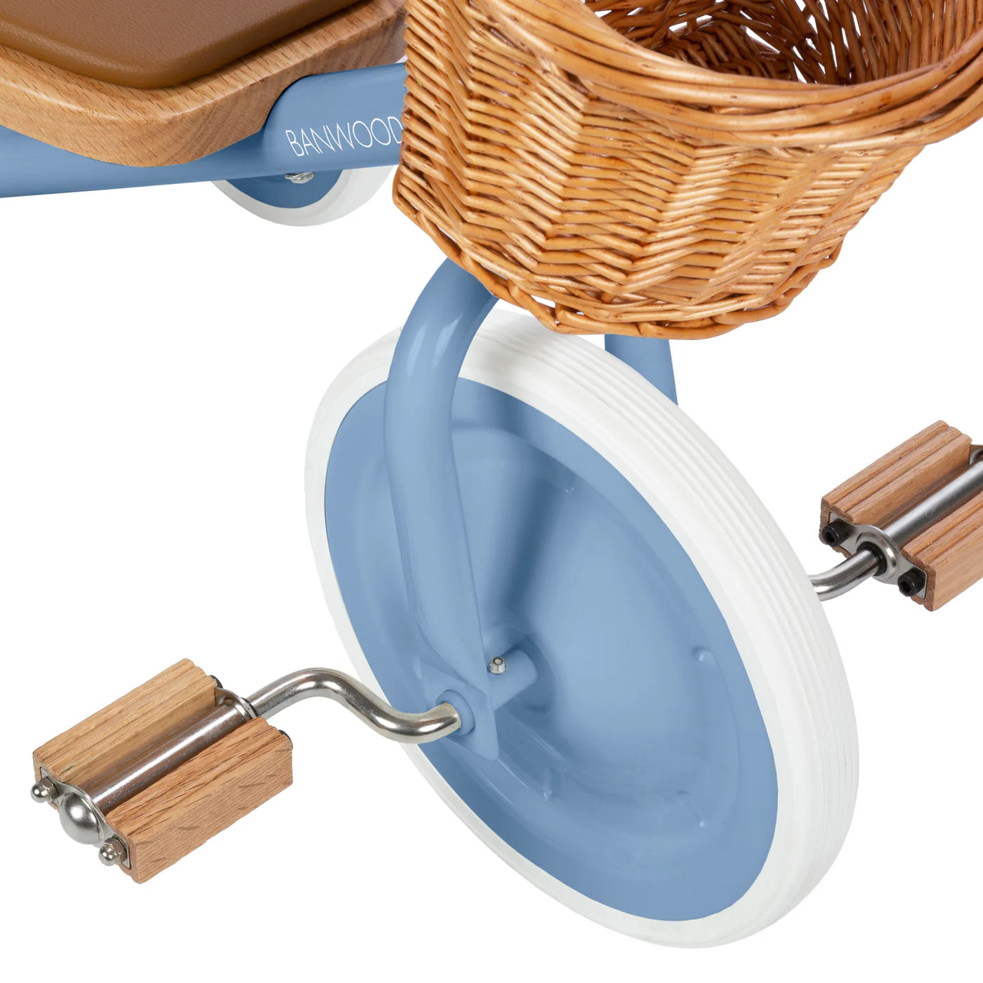 Tricicletă Vintage cu pedale, ghidon reglabil - Blue - BANWOOD