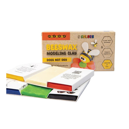 Plastilina naturala din ceara de albine, 6 culori - Medenka