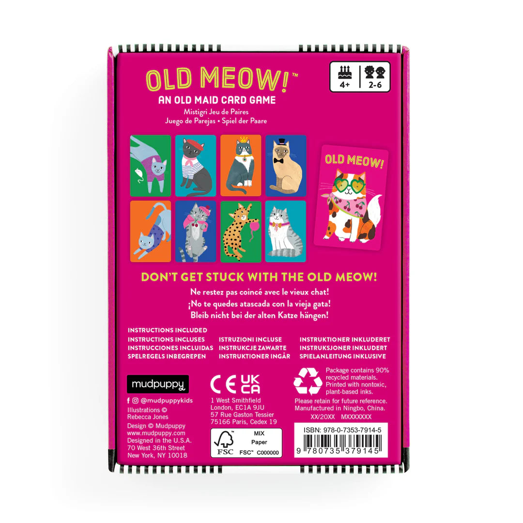Cărți de joc - Old Meow! - Mudpuppy
