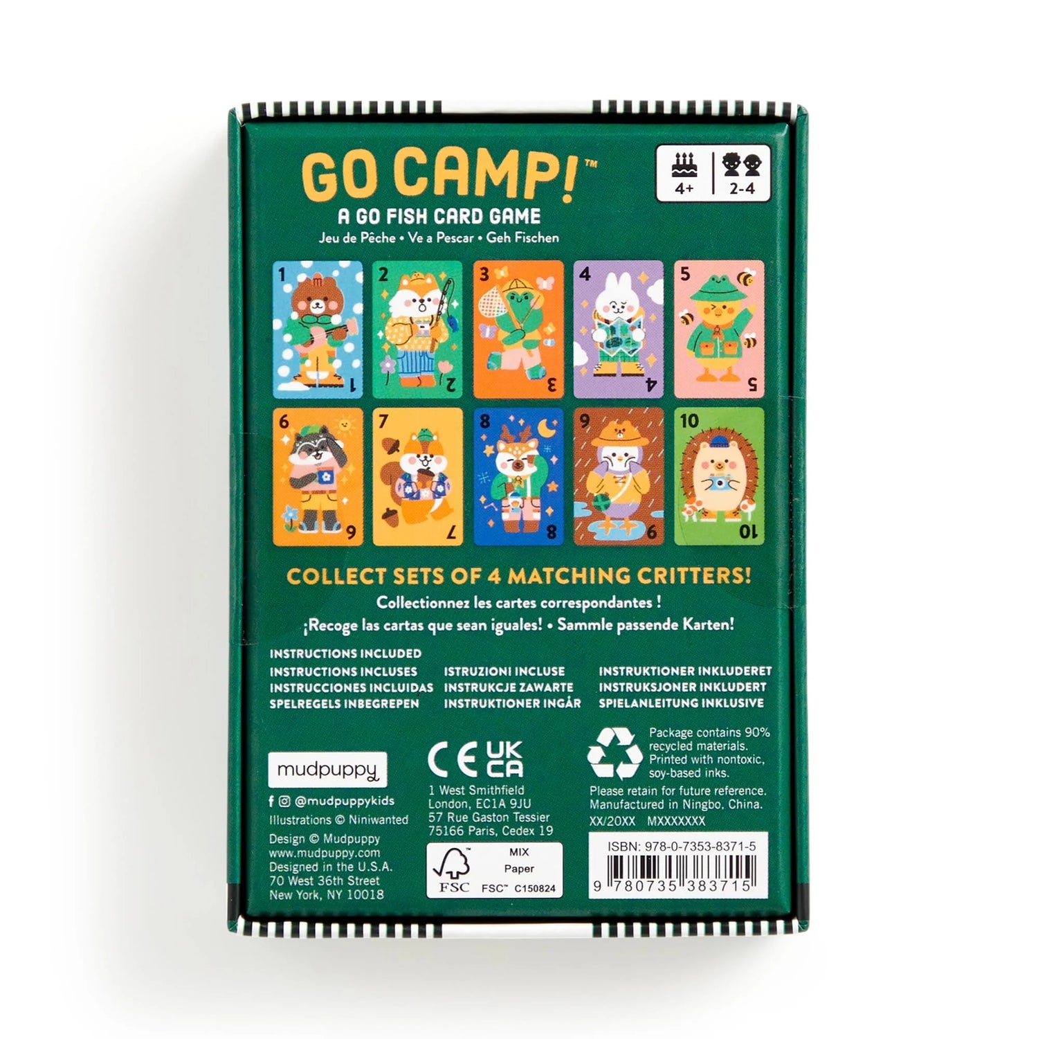 Cărți de joc - Go Camp! - Mudpuppy