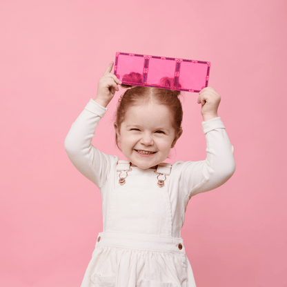 Set constructie magnetic, 20 piese - Charity Pack Pink – Connetix