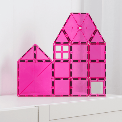 Set constructie magnetic, 20 piese - Charity Pack Pink – Connetix