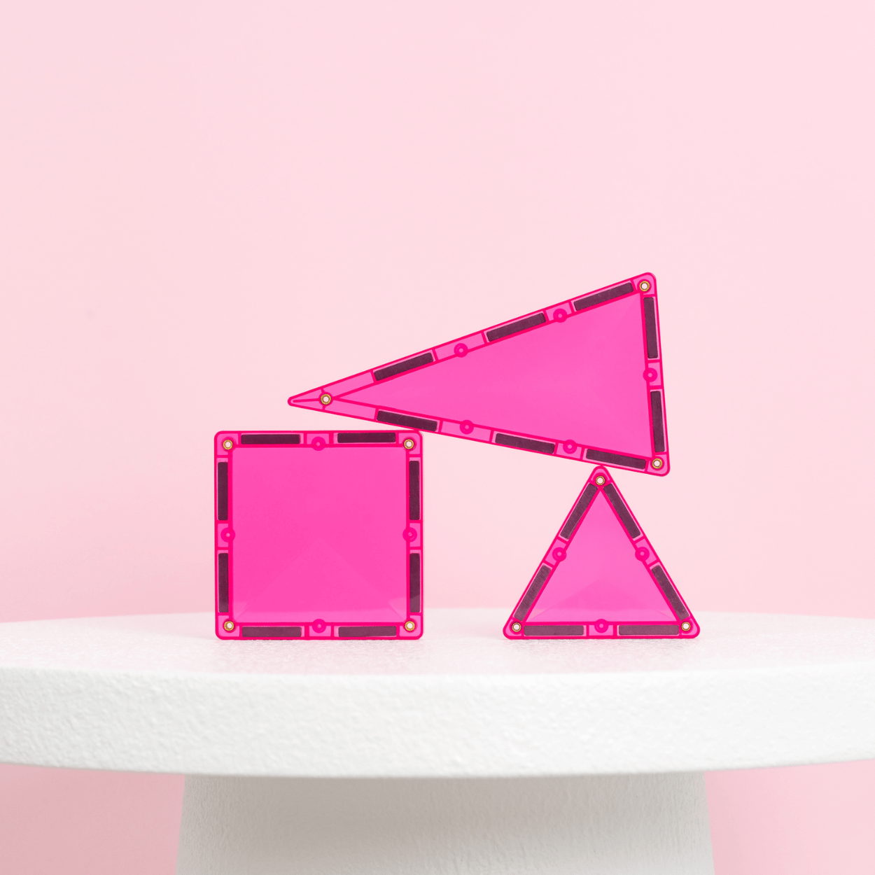 Set constructie magnetic, 20 piese - Charity Pack Pink – Connetix