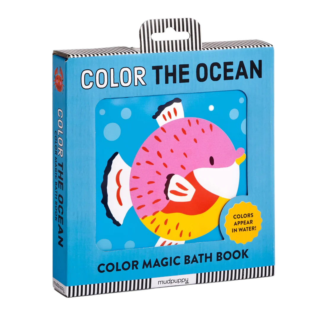 Carte pentru baie - Color The Ocean, Magic Color - Mudpuppy