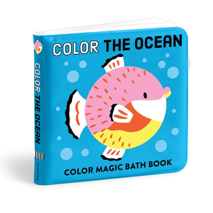 Carte pentru baie - Color The Ocean, Magic Color - Mudpuppy