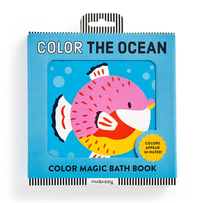 Carte pentru baie - Color The Ocean, Magic Color - Mudpuppy
