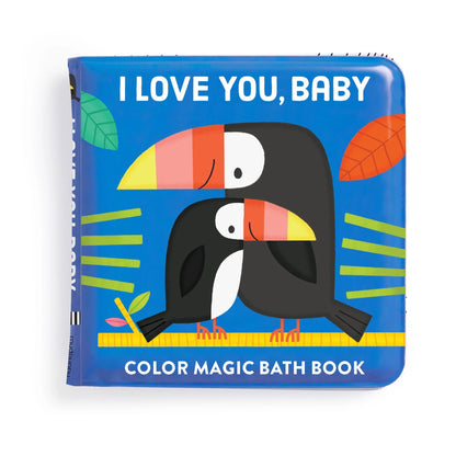 Carte pentru baie - I Love You, Baby, Magic Color - Mudpuppy