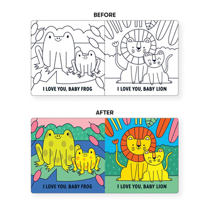 Carte pentru baie - I Love You, Baby, Magic Color - Mudpuppy