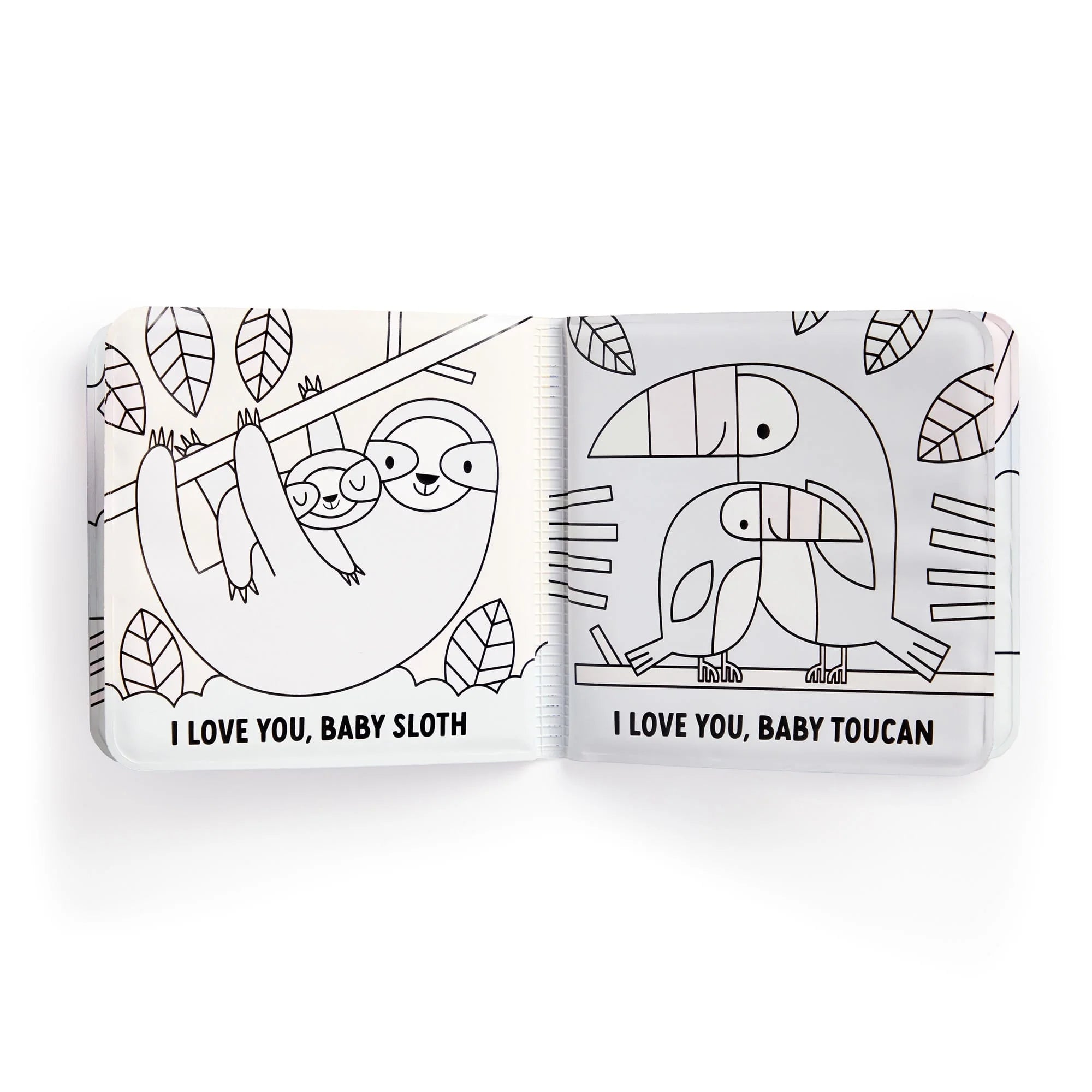 Carte pentru baie - I Love You, Baby, Magic Color - Mudpuppy