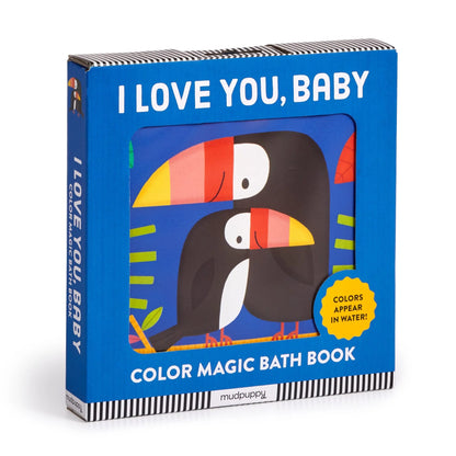 Carte pentru baie - I Love You, Baby, Magic Color - Mudpuppy