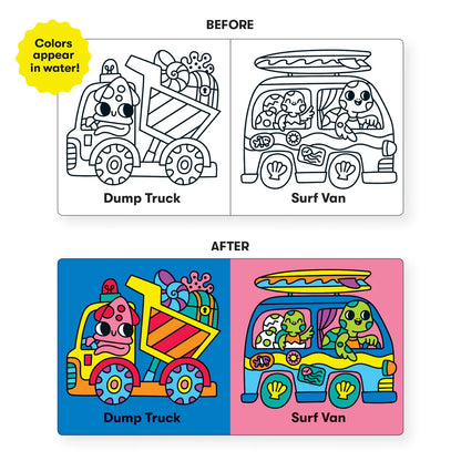 Carte pentru baie - Marine Life On the Move, Magic Color - Mudpuppy