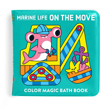 Carte pentru baie - Marine Life On the Move, Magic Color - Mudpuppy
