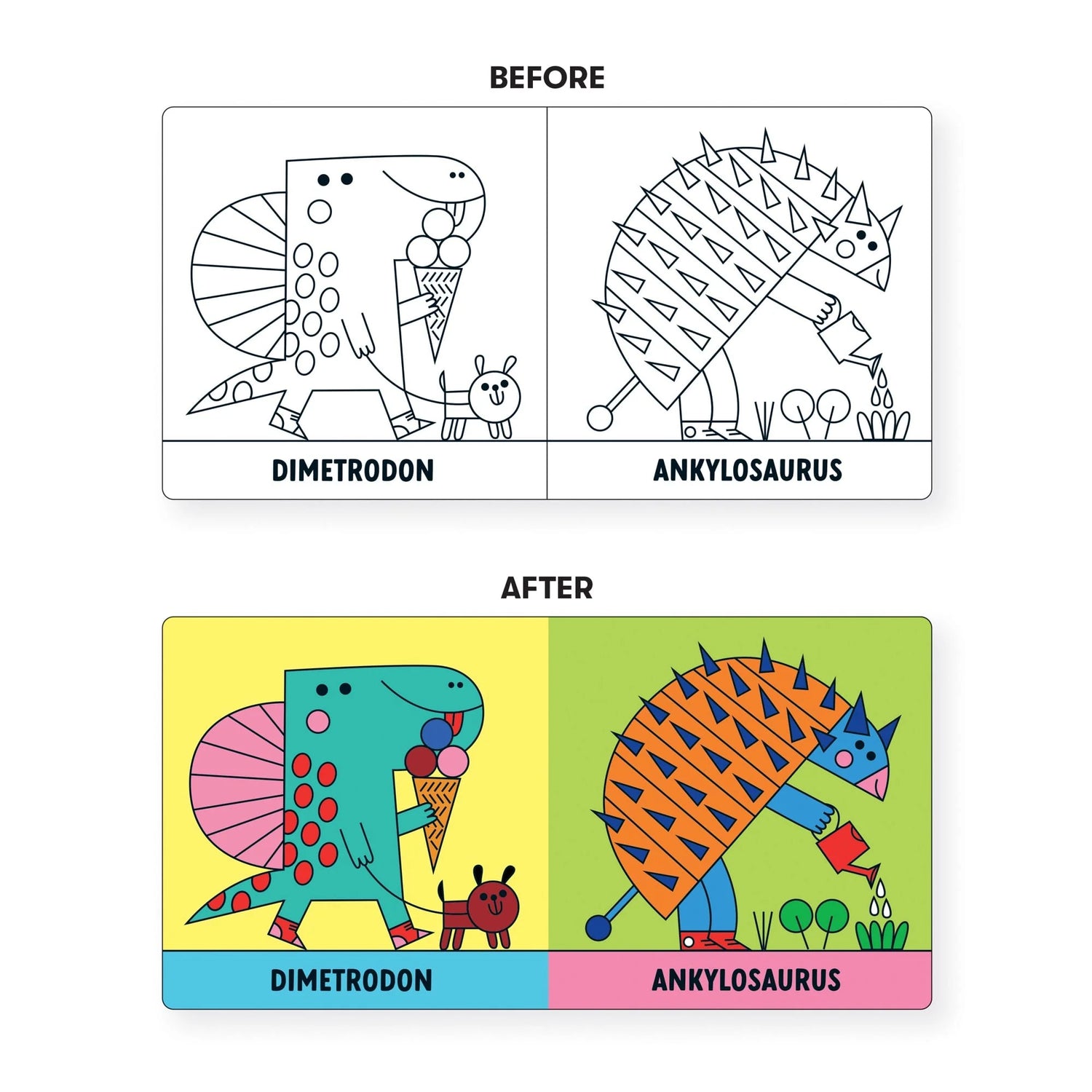 Carte pentru baie - Rub-a-Dub Dinos, Magic Color - Mudpuppy