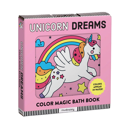 Carte pentru baie - Unicorn Dreams, Magic Color - Mudpuppy