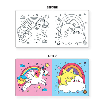 Carte pentru baie - Unicorn Dreams, Magic Color - Mudpuppy