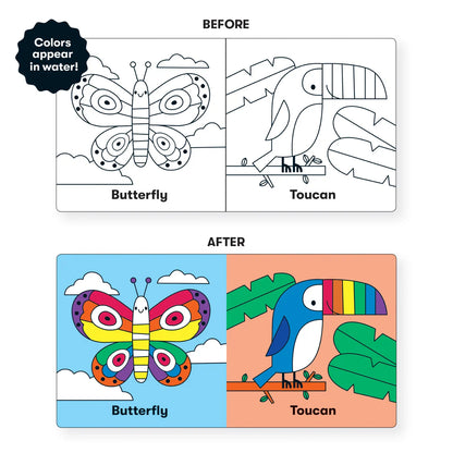 Carte pentru baie - Wild Rainbow, Magic Color - Mudpuppy