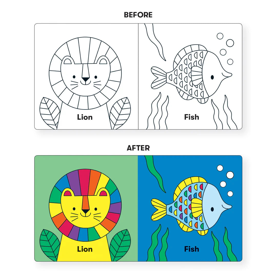Carte pentru baie - Wild Rainbow, Magic Color - Mudpuppy