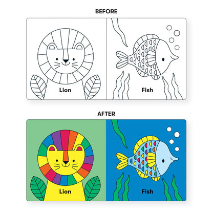 Carte pentru baie - Wild Rainbow, Magic Color - Mudpuppy