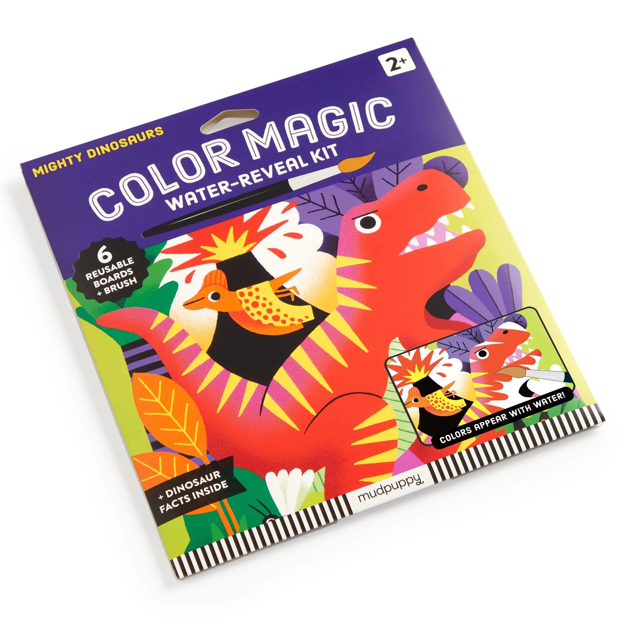 Kit pictură, Magic Water-Reveal - Mighty Dinosaurs - Mudpuppy