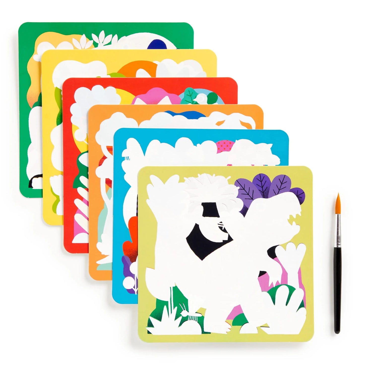 Kit pictură, Magic Water-Reveal - Mighty Dinosaurs - Mudpuppy