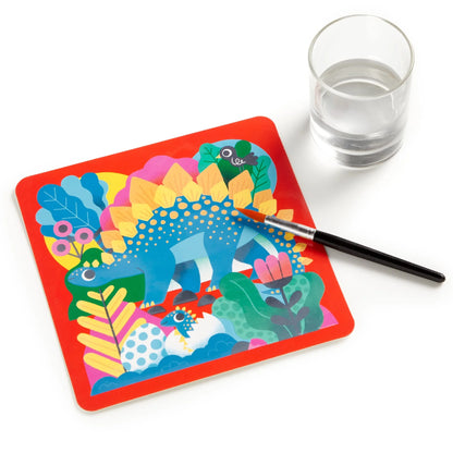 Kit pictură, Magic Water-Reveal - Mighty Dinosaurs - Mudpuppy